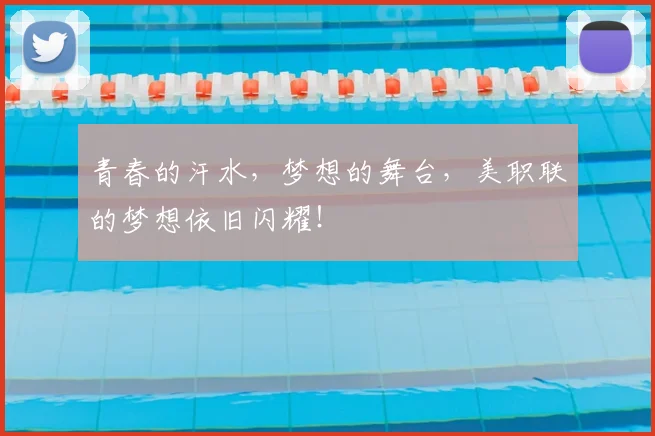 青春的汗水，梦想的舞台，美职联的梦想依旧闪耀！